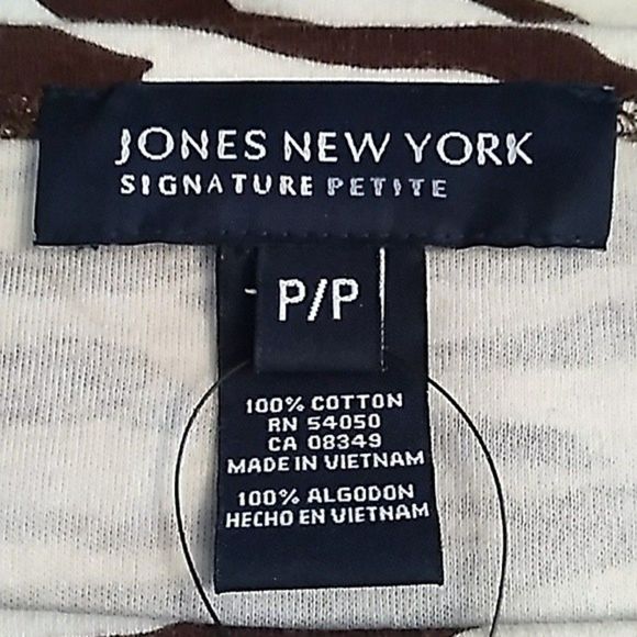 ANIMAL PRINT BOAT NECK 3/4 SLEEVE KNIT TOP SIZE P WOMENS P PETITE WOMENS P - Picture 4 of 7